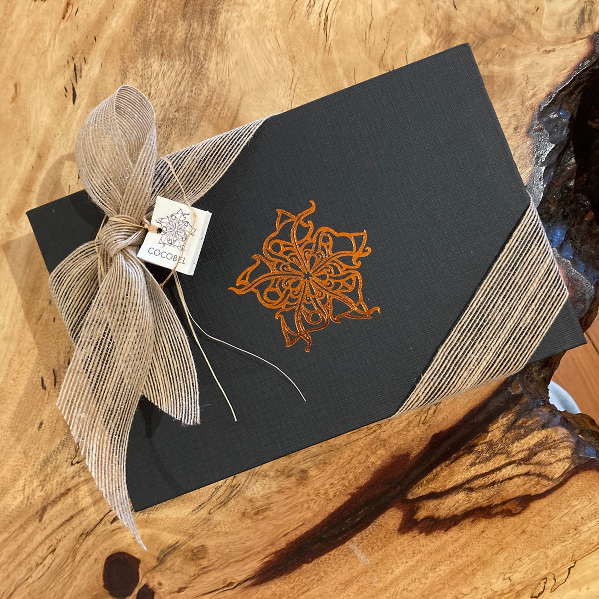 24-Piece Luxury Artisan Bonbon Gift Box | Black Linen Trinidad Chocolate Collection