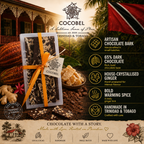 Ginger Chocolate Bark | 65% Dark Chocolate with Crystallised Ginger | Artisan Chocolate from Trinidad & Tobago