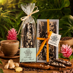 Ginger Chocolate Bark | 65% Dark Chocolate with Crystallised Ginger | Artisan Chocolate from Trinidad & Tobago