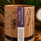 Coconut Nib Brittle | Dark Chocolate Coconut Brittle with Cocoa Nibs | Artisan Trinidad Confection