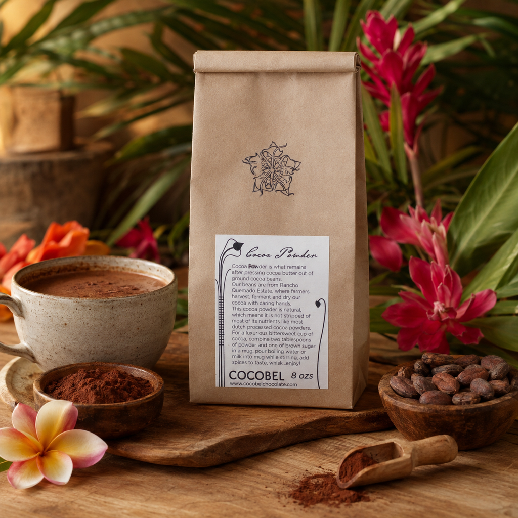Natural Single-Origin Cocoa Powder | Non-Alkalized Premium Cocoa | Trinidad & Tobago