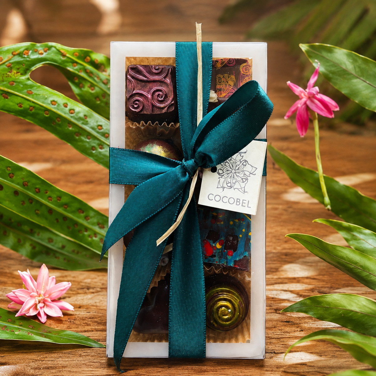 8 pcs Artisan Chocolate Bonbon Gift Collection | Handmade Bonbons from Trinidad & Tobago