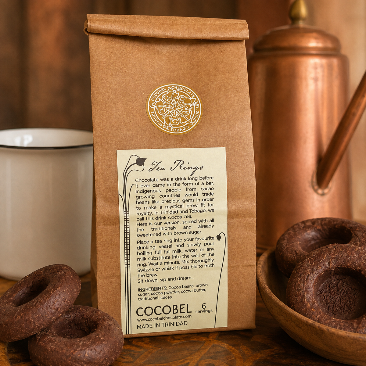 Cocoa Tea Rings | Spiced Drinking Chocolate | Traditional Trinidad & Tobago Cocoa Tea