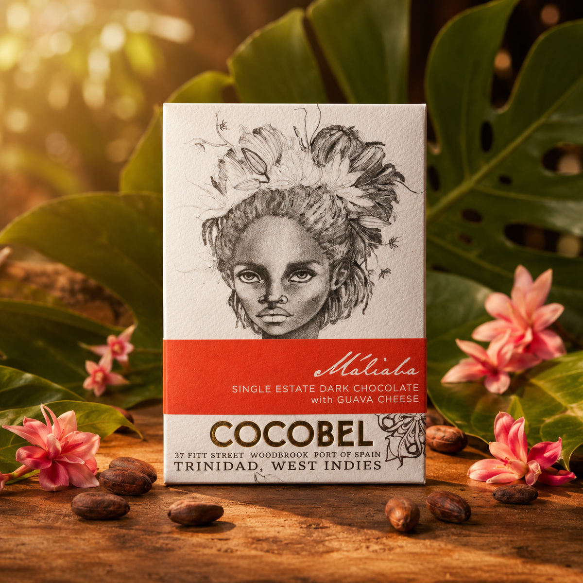 Máliaba 65% Dark Chocolate with Guava Cheese | Single-Origin Trinidad Chocolate | Award-Winning