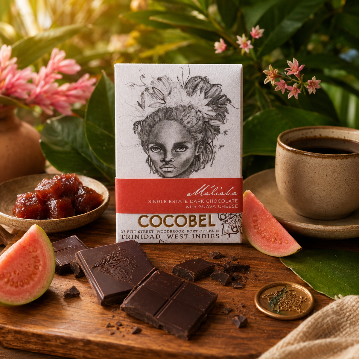 Máliaba 65% Dark Chocolate with Guava Cheese | Single-Origin Trinidad Chocolate | Award-Winning