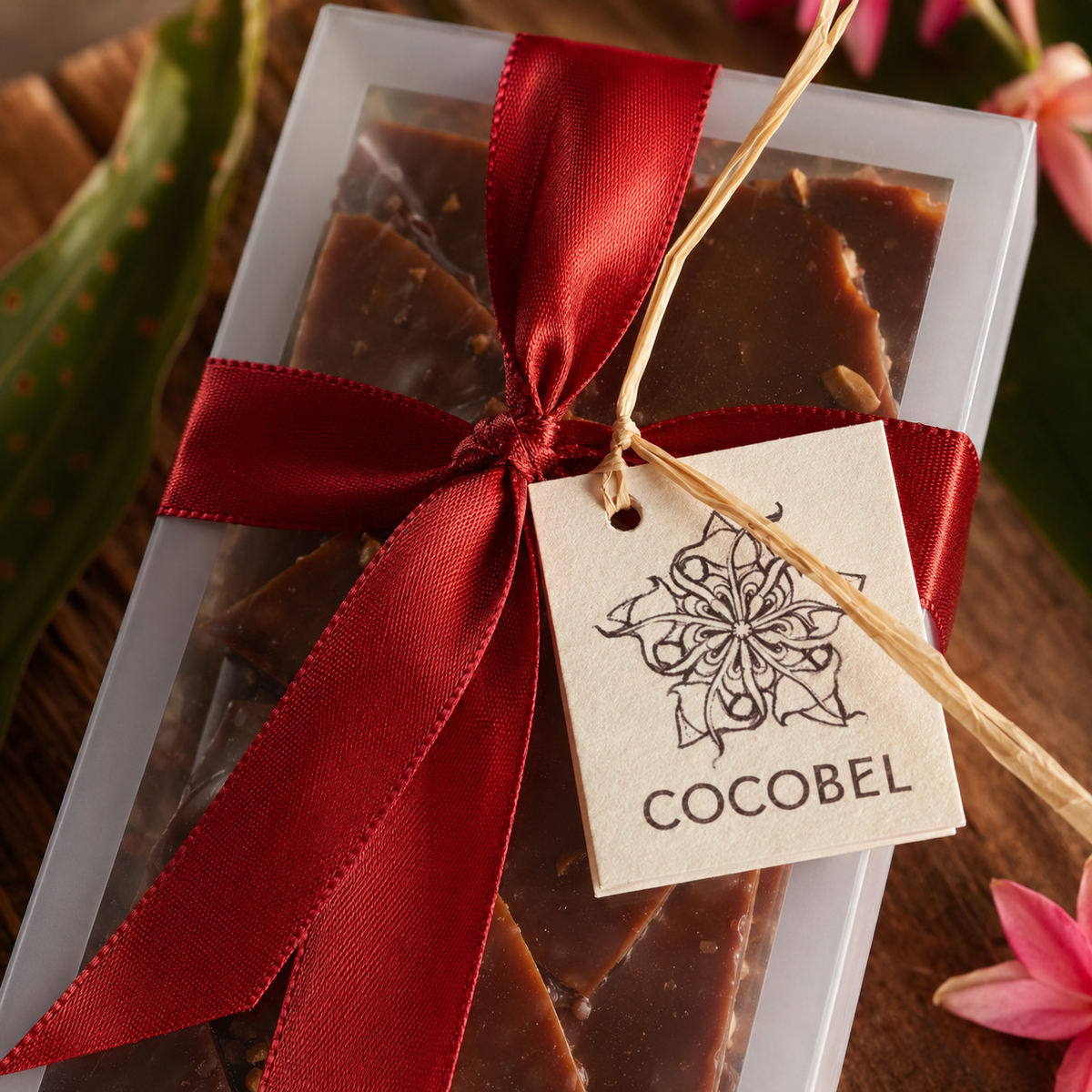 Brazil Nut Nib Toffee | Dark Chocolate Butter Toffee with Brazil Nuts & Cocoa Nibs | Artisan Trinidad Confection