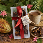 Brazil Nut Nib Toffee | Dark Chocolate Butter Toffee with Brazil Nuts & Cocoa Nibs | Artisan Trinidad Confection