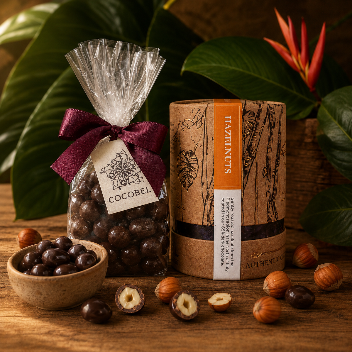 Hazelnut Dragées | IGP Piedmont Hazelnuts Coated in 65% Dark Chocolate | Artisan Chocolate
